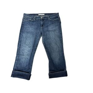 Joes Jeans Socialite Kicker Indigo Cropped Jeans, 32” Waist